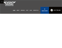 Tablet Screenshot of eventlimousines.com.au